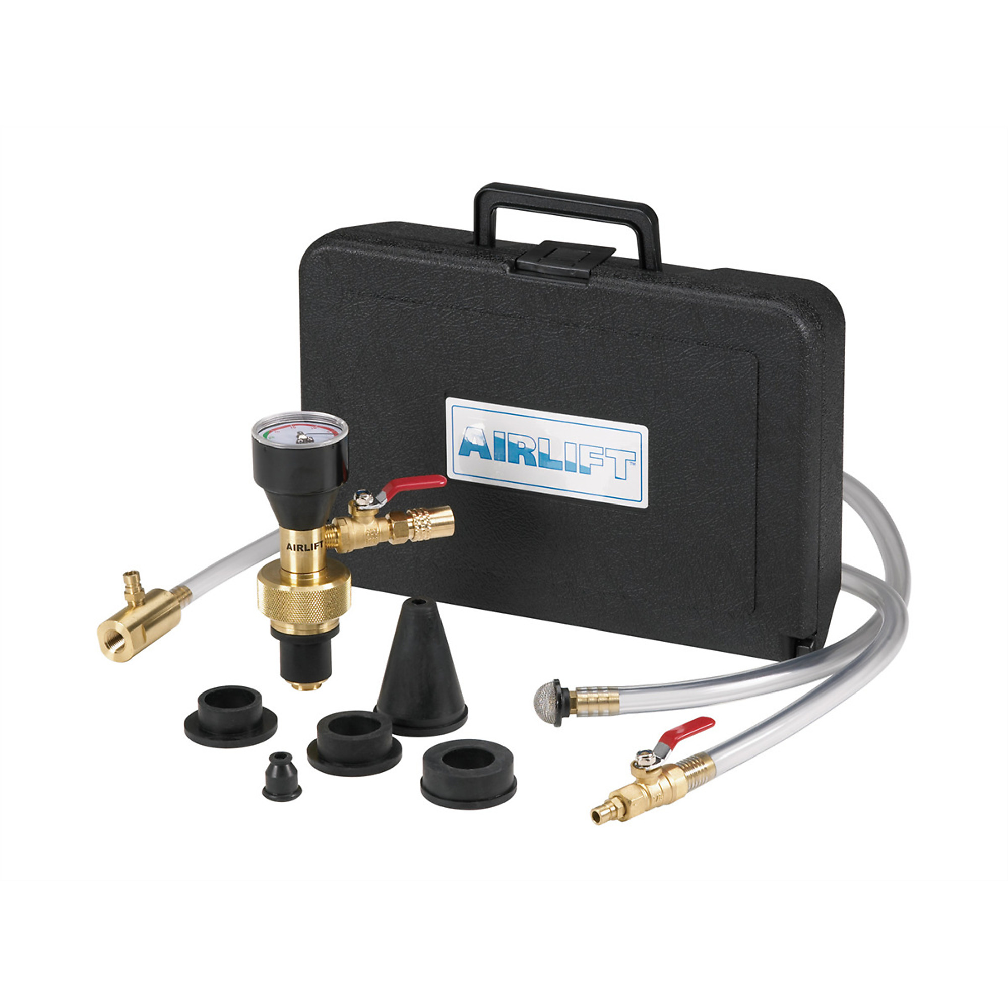 UView 550000 Airlift Cooling System Leak Checker and Airlock Purge Tool Kit, OEM Approved, Universal Connectors, Minimum 90 PSI/60 Bar, Used for Leak Detection, Purging Airlocks, A/C System Refill